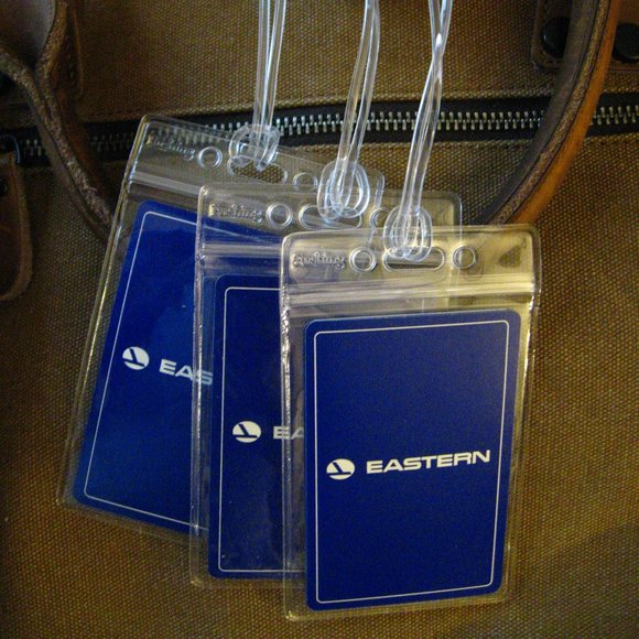 ✈️ Eastern Airlines Vintage Cards Luggage Tags (3) - Picture 1 of 5